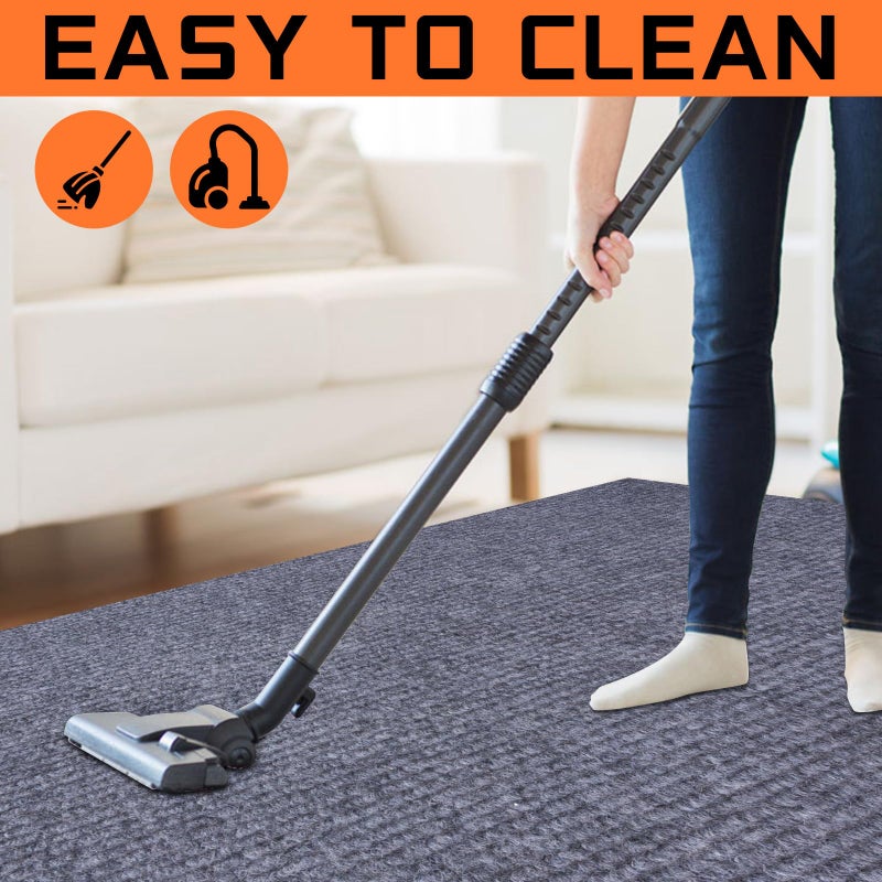 - LEEQHRRY - Runner Rugs 3 x 15 ft for Hallway with Rubber Backing, Non Slip Indoor Rug, Outdoor Runner Rug Waterproof, Custom Size Area Rugs for Entryway, Balcony, Patio, Kitchen, Garage, Stair, and Laundry - Image 2