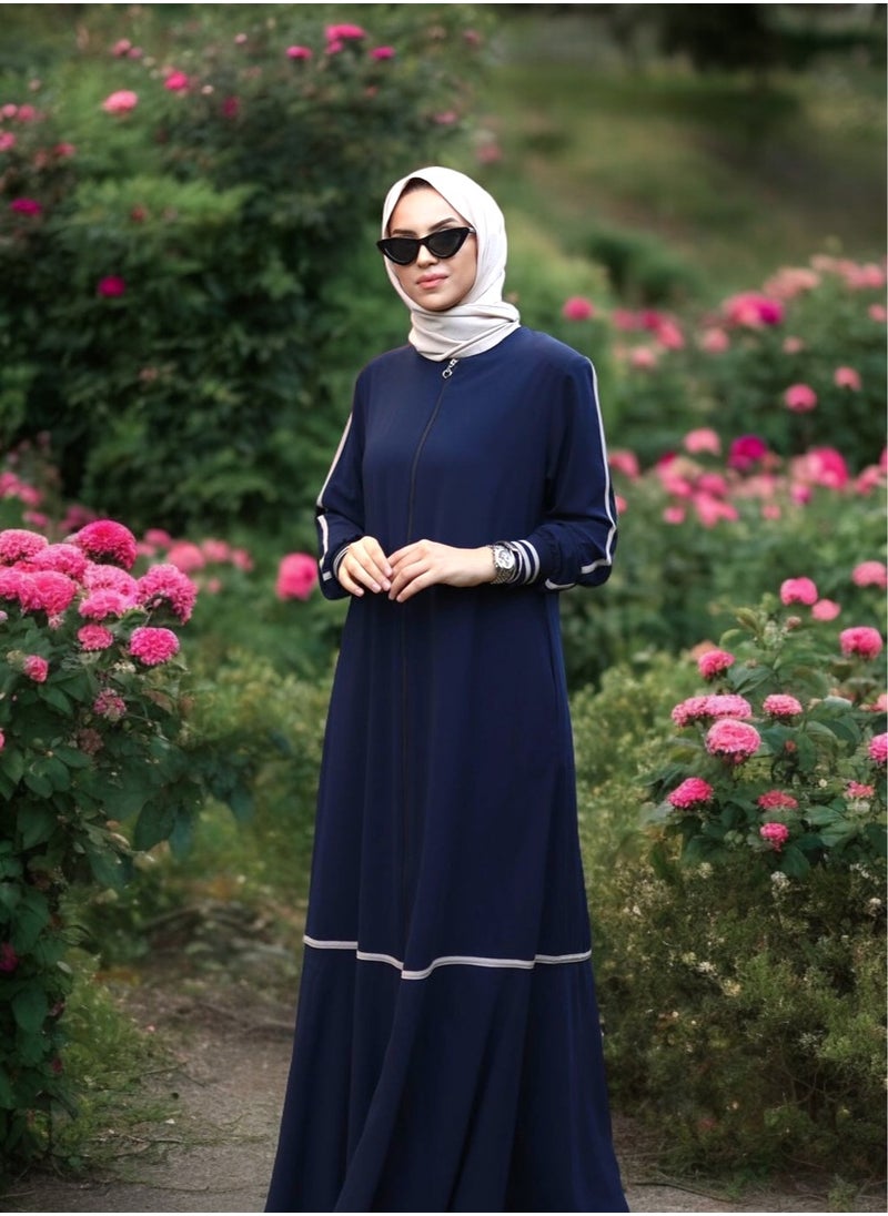 OLUDENIZ - Womens Abaya Luxurious Turkish-Made Abaya Dress for Girls - A Perfect Blend of Elegance and Modern Sophistication - Image 1