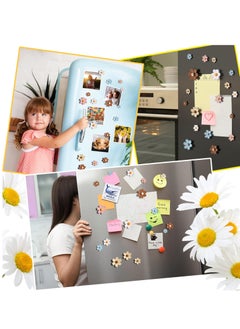 Excefore Fridge Magnets, 25Pcs Mini Daisy Refrigerator Magnets Cute Magnets,  Magnetic Flower Decals, for Locker Whiteboards Home Office Decor, for Kitchen, Locker, Whiteboard, Home  - Image 5