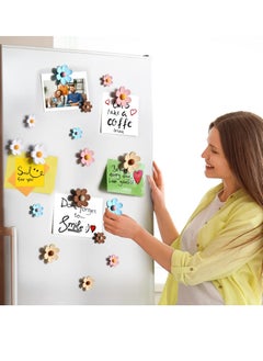 Excefore Fridge Magnets, 25Pcs Mini Daisy Refrigerator Magnets Cute Magnets,  Magnetic Flower Decals, for Locker Whiteboards Home Office Decor, for Kitchen, Locker, Whiteboard, Home  - Image 4