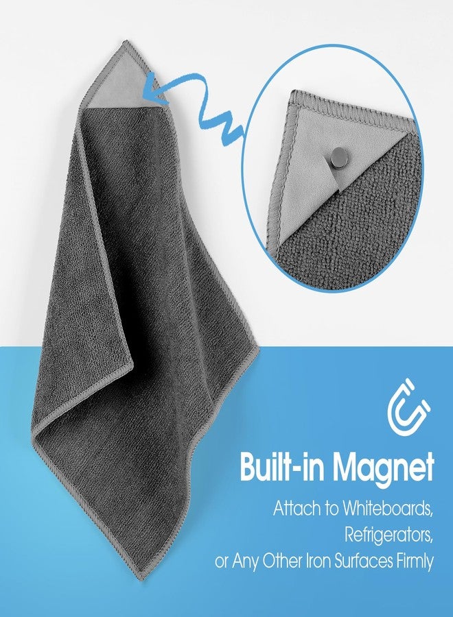 MaxGear Magnetic Cleaning Cloth, Microfiber Cleaning Cloth for Whiteboards, Magnetic Dry Erase Erasers for Chalkboards, Dry Erase Board Cleaner for Blackboard Office, Home, 10" x 10", 4 Pack - Image 2