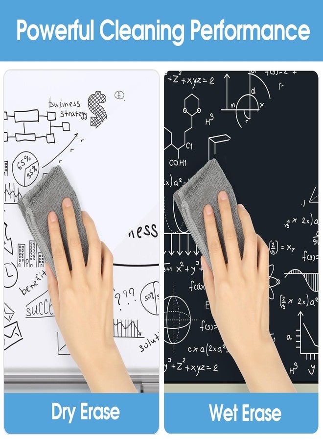 MaxGear Magnetic Cleaning Cloth, Microfiber Cleaning Cloth for Whiteboards, Magnetic Dry Erase Erasers for Chalkboards, Dry Erase Board Cleaner for Blackboard Office, Home, 10" x 10", 4 Pack - Image 3