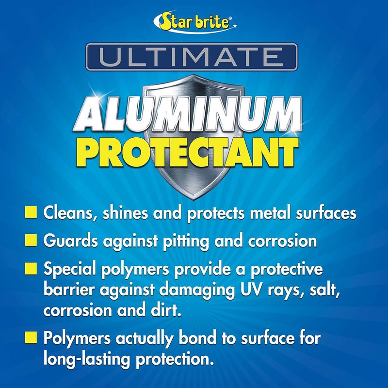STAR BRITE Ultimate Aluminum Protectant Quick Protection for Polished Anodized Aluminum Shields Against Saltwater Corrosion Pitting Ideal for Towers Outriggers Pontoons 22 OZ 080922P - Image 4