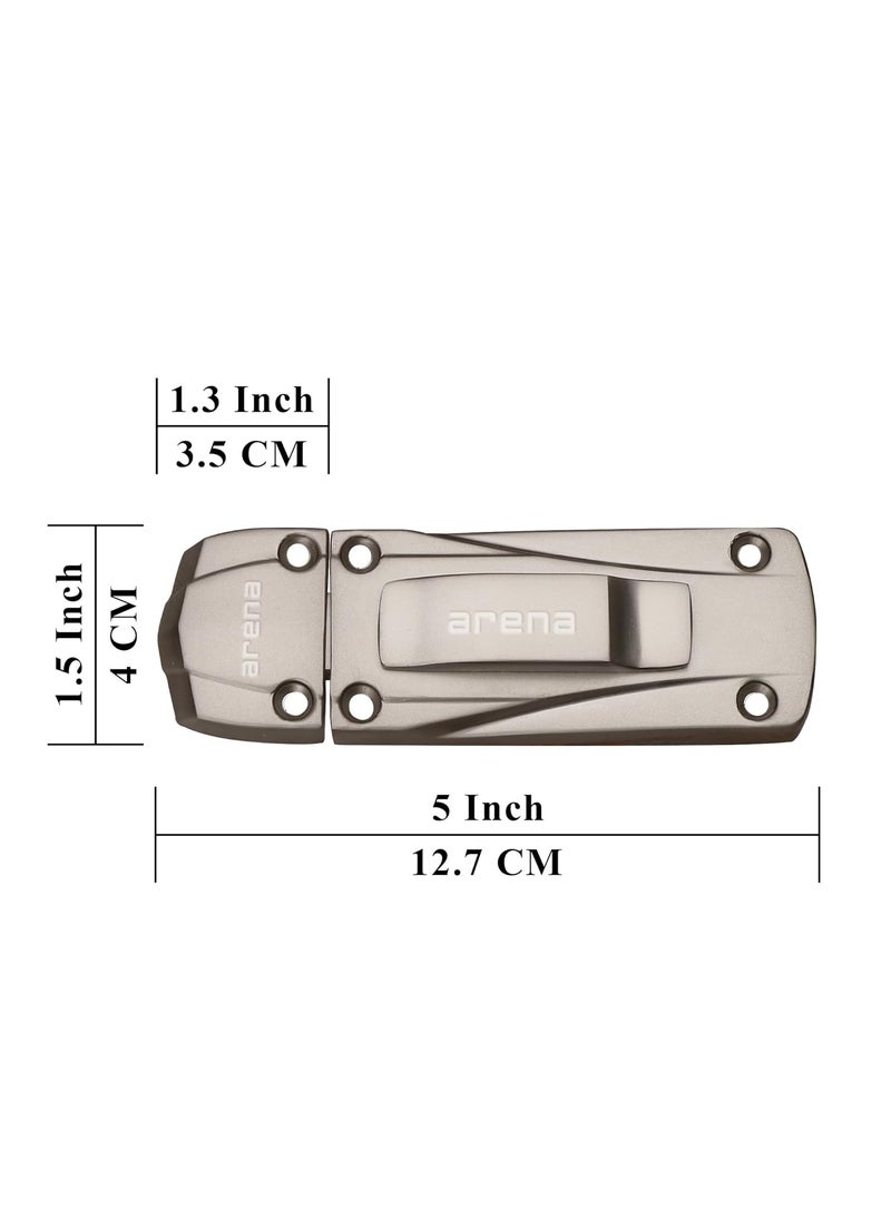 arena Arena Heavy Aluminium Door Kundi 4 Inches Door StopperDecorative DesignVintage StyleReliable SecurityConvenient AssemblySuitable for Doors Cabinets and Bathroom Doors Satin Pack of 4  - Image 3