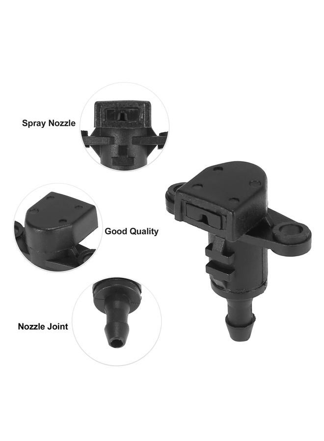 ACROPIX Front Windshield Washer Nozzles Fit for Hyundai Elantra with Hose Connector - Pack of 5 Black - Image 4