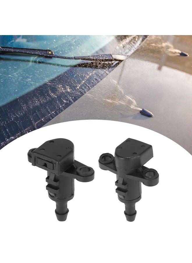 ACROPIX Front Windshield Washer Nozzles Fit for Hyundai Elantra with Hose Connector - Pack of 5 Black - Image 3