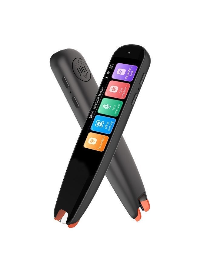 AI International Language Translator Pen,  Scanning Translation Pen,  3.69-inch Large-screen Reading Pen,  OCR Digital Pen Scanner, 142 Languages Translation Device Dyslexia Reading Tool, for Meetings Learning Travelling, Book Reading, Electronic Dictionary Pen, Exam Reading  Pen, Real-time Voice Translation Into 142 Languages Including Arabic, Online Multi Language Online Voice Translator Offline Scanning Pen - Image 1