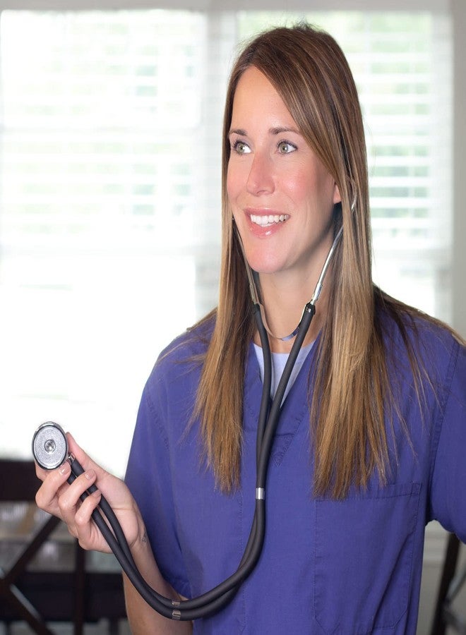 MABIS Stethoscope Sprague Rappaport 5 in 1 for Heart Sounds and Murmurs on Adult, Pediatric and Infants, 5 Interchangeable Chest Pieces, 3 Bells and 2 Diaphragms, 22 Inch Y Tubing, Retail Box, Yellow - Image 2