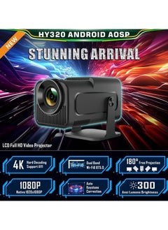 XIPH Portable HD 4K Projector - Smart Projector with 5G WiFi & Bluetooth 5.0 - Mobile Home Theater, Compatible with Android/iOS/Windows, HDMI/USB  - Image 2