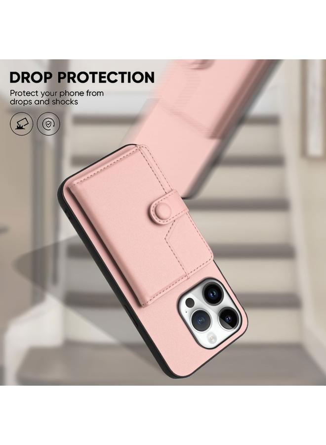 S-TOP Case For iPhone 16 Pro Button Card Bag RFID Anti-theft Phone Case - Image 4