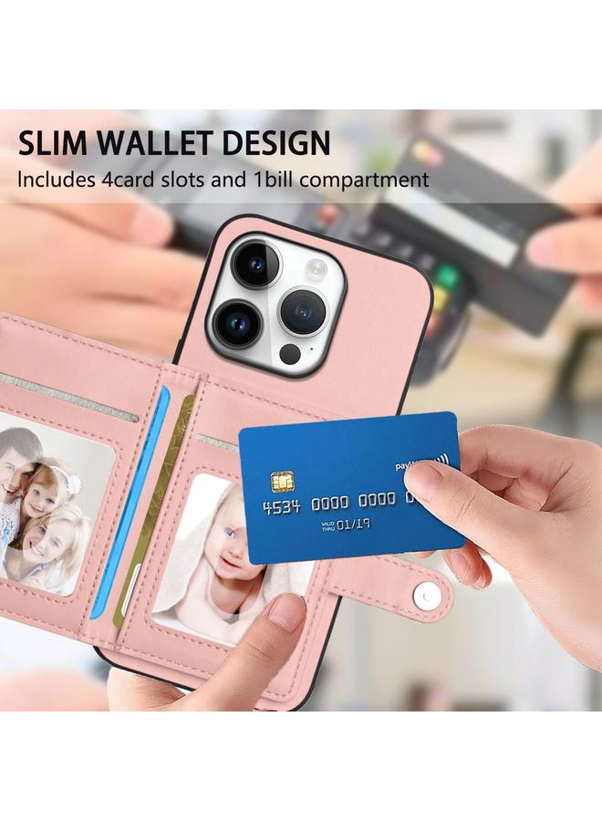 S-TOP Case For iPhone 16 Pro Button Card Bag RFID Anti-theft Phone Case - Image 5