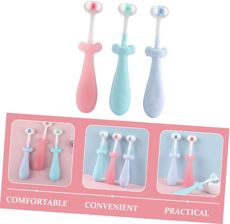 3Pcs Soft Bristles Toothbrush Set For Boys And Girls Kids Oral Care - Image 4