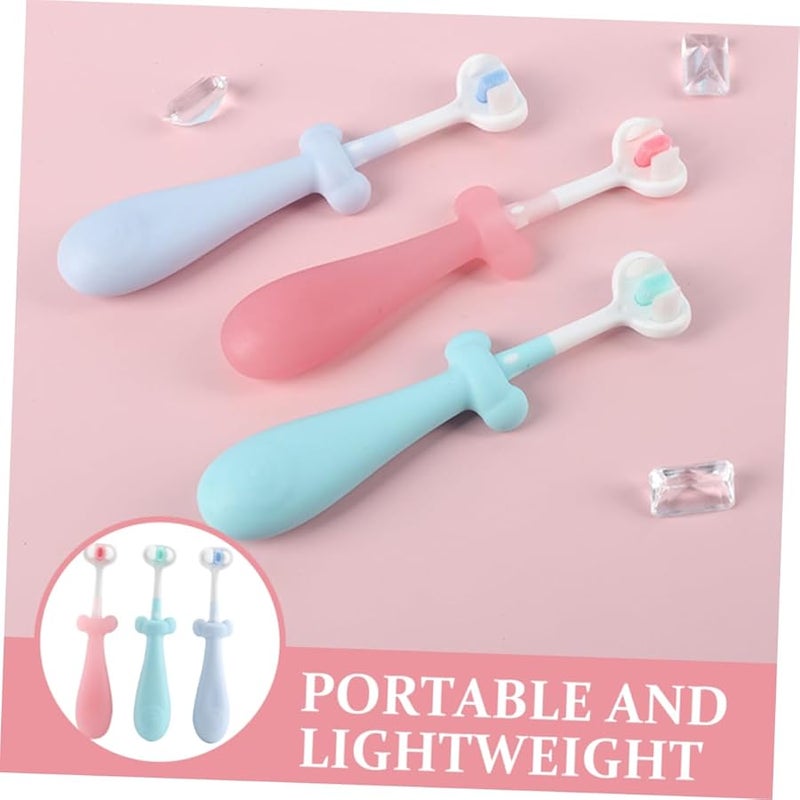 3Pcs Soft Bristles Toothbrush Set For Boys And Girls Kids Oral Care - Image 3