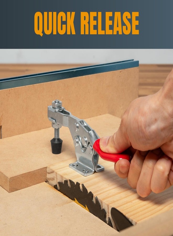 باورتيك مشبك تثبيت أفقي سريع الفك من باور تيك، سعة 300 رطل، موديل 201B، عبوة من 8 قطع - Image 4