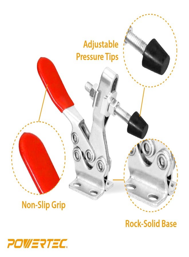 باورتيك مشبك تثبيت أفقي سريع الفك من باور تيك، سعة 300 رطل، موديل 201B، عبوة من 8 قطع - Image 5