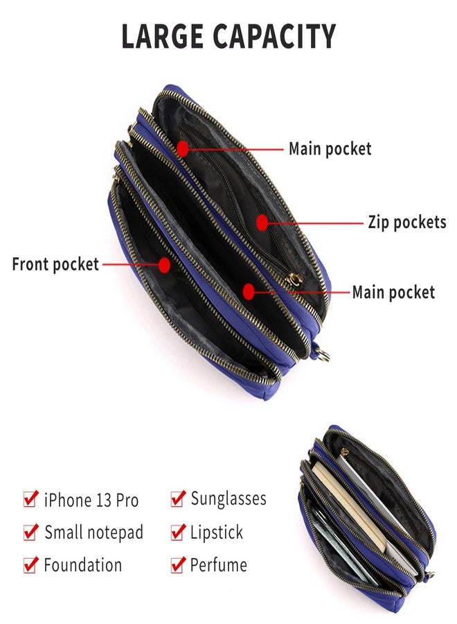 LassZone Small Crossbody Bag for Women Nylon Shoulder Bag Handbags Travel Purse Lightweight Purse Cell Phone Wallet Purse Satchel - Image 4