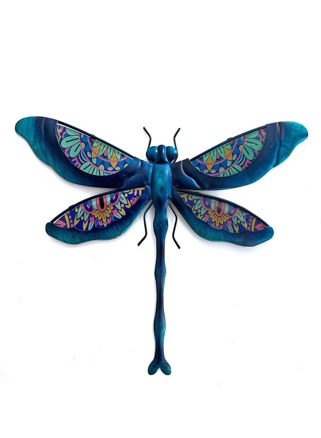 LIFFY Metal Dragonfly Wall Decor Handmade - Outdoor Metal Wall Art Decor for Patio Garden Fence Living Room, Bedroom, Dragonfly Gifts - Image 1