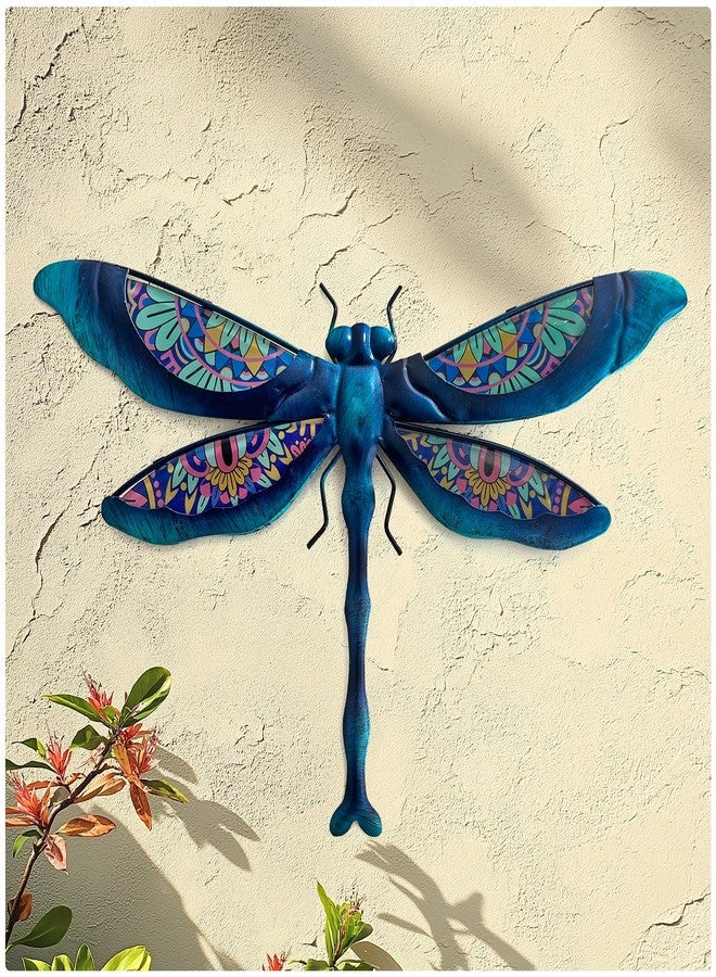 LIFFY Metal Dragonfly Wall Decor Handmade - Outdoor Metal Wall Art Decor for Patio Garden Fence Living Room, Bedroom, Dragonfly Gifts - Image 2
