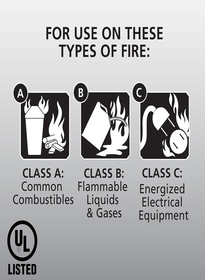 Kidde Pro 210 2A:10-B:C Fire Extinguisher, Rechargeable, Multi-Purpose for Home & Office, 4 lbs., Mounting Bracket Included , Red - Image 2