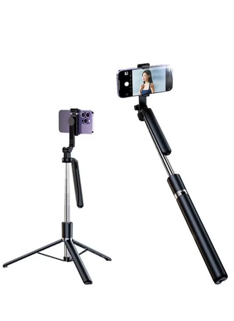 Bluetooth Extendable Selfie Stick with Tripod Stand 170CM Long Selfie Stick 3 in 1 Selfie Stick Compatible with All Android and iOS Devices 360 Degree Rotatable Selfie Stick with Bluetooth