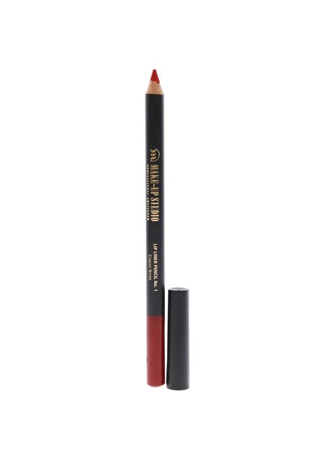 Make-Up Studio - Lip Liner Pencil - 1 Warm Red for Women - 0.04 oz Lip Liner - Image 1