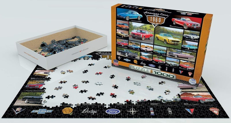 eurographics بازل يوروغرافيكس كلاسيكيات القيادة من الستينيات 1000 قطعة - Image 4
