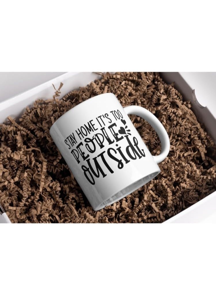 كوب سيراميك مطبوع من VoY – كوب قهوة متين – مناسب للمنزل والمكتب والهدايا – سعة 330 مل – LW3386LC - Image 2