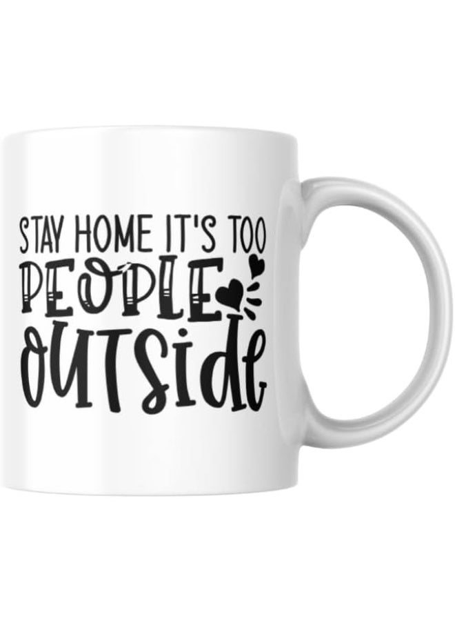 كوب سيراميك مطبوع من VoY – كوب قهوة متين – مناسب للمنزل والمكتب والهدايا – سعة 330 مل – LW3386LC - Image 1