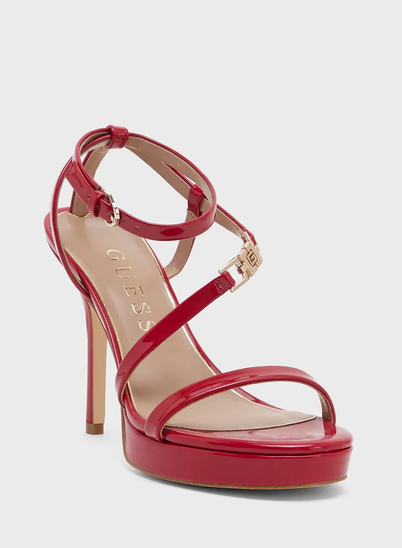 جس Ankle Strap High Heel Sandals