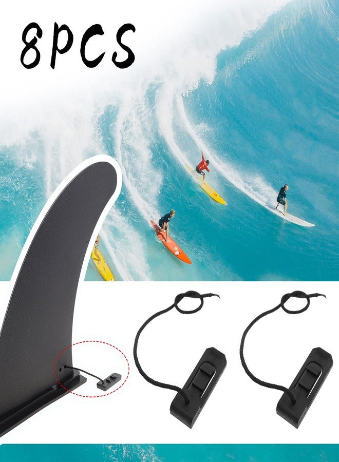 Micro Traders 8Pcs Surfboard Fin Clips Surfboard Fin Buckle Paddle Surfing Watershed Fin Clamps for Long Boards Surfing Boards Conventional Paddle Boards 42x14.5x6mm, 15.5cm - Image 2