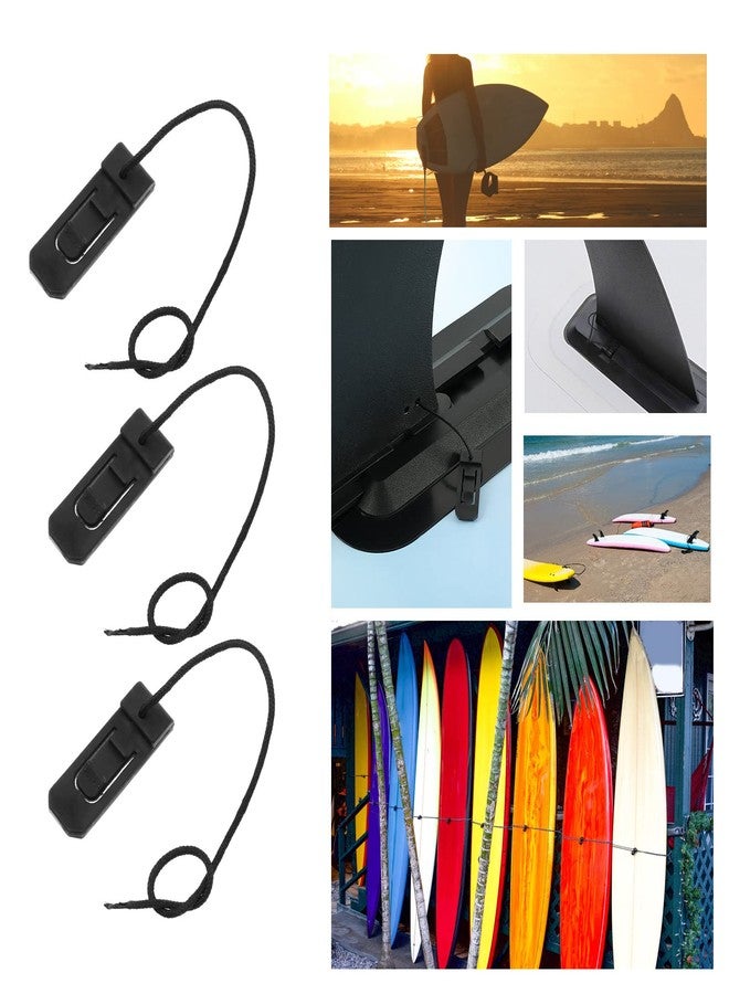 Micro Traders 8Pcs Surfboard Fin Clips Surfboard Fin Buckle Paddle Surfing Watershed Fin Clamps for Long Boards Surfing Boards Conventional Paddle Boards 42x14.5x6mm, 15.5cm - Image 3