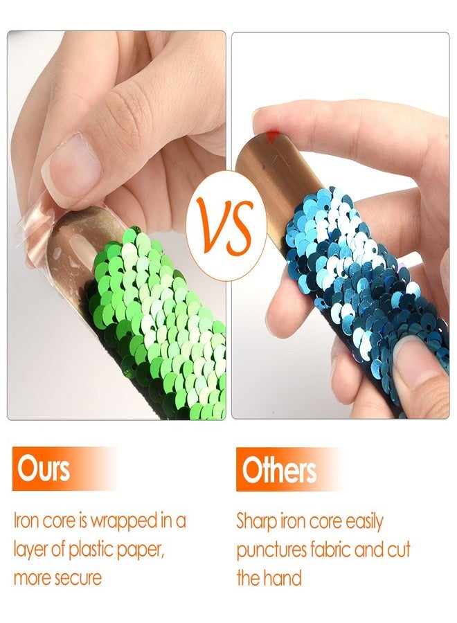 كوكا أساور حورية البحر السحرية من KUUQA، 16 قطعة، أساور لامعة قابلة للعكس، مع سحر، سوار معصم للأطفال، هدايا حفلات أعياد ميلاد حورية البحر الصغيرة، حقائب لوازم (ألوان عشوائية) - Image 3