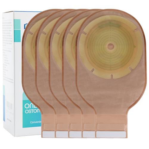KONWEDA 20 Pack Colostomy Bags | One Piece Drainable Ostomy Pouches | 15mm-100mm Wide Cut-to-Fit Range | Secure Hook and Loop Closure for Ileostomy & Stoma Care - Image 1