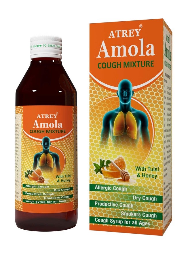 Atrey Amola Cough Mixture with Tulsi & Honey For Common Cold & Cough - 450ml - Image 1