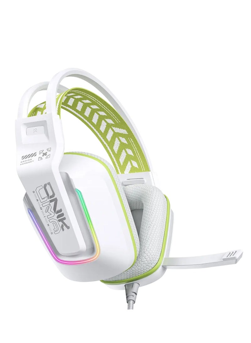 ONIKUMA X13 Gaming Headset - White - Image 2