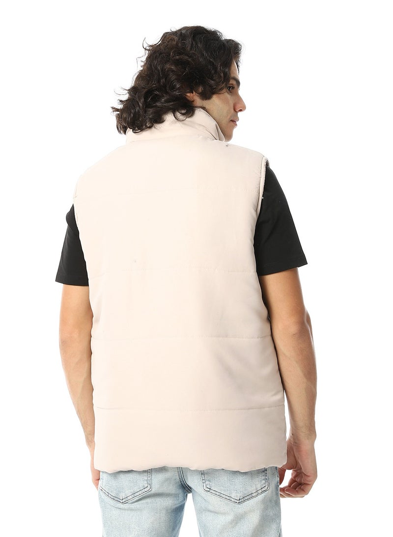 Andora Basic Turtle Neck Bomber Vest  - Image 3