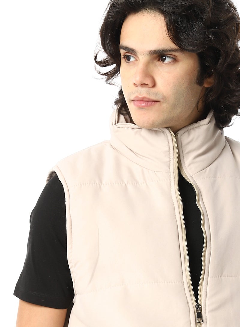 Andora Basic Turtle Neck Bomber Vest  - Image 4