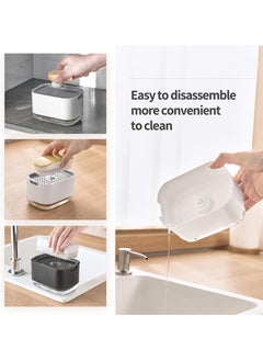 Chabeia 10oz Soap Dispenser with Sponge Holder – 300ml Kitchen Dish Soap Pump, Durable & Leakproof Design (Black)  - Image 5