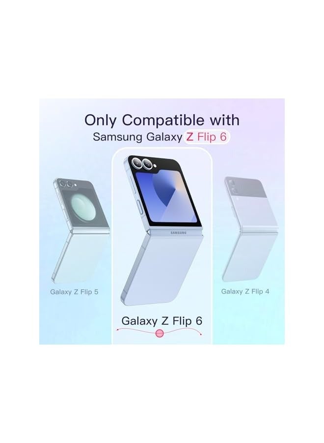Jetech Case for Galaxy Z Flip 6, Crystal Transparent Hard PC Shell, Anti-Scratch Shockproof Slim Protective Phone Cover (Clear) - Image 2
