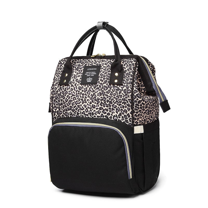 LEQUEEN Fashionable Multi-Functional Large-Capacity Mommy Bag - New Style Shoulder  Backpack - Image 2