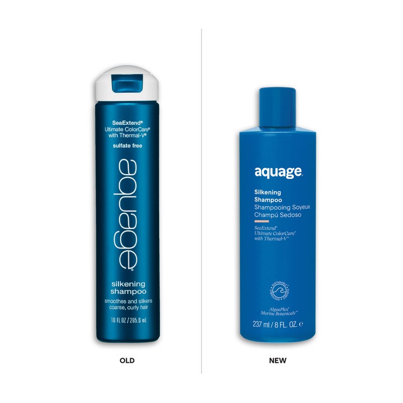 AQUAGE SeaExtend Silkening Shampoo, Smoothes and Silkens Coarse, Curly Hair, 8 oz - Image 2