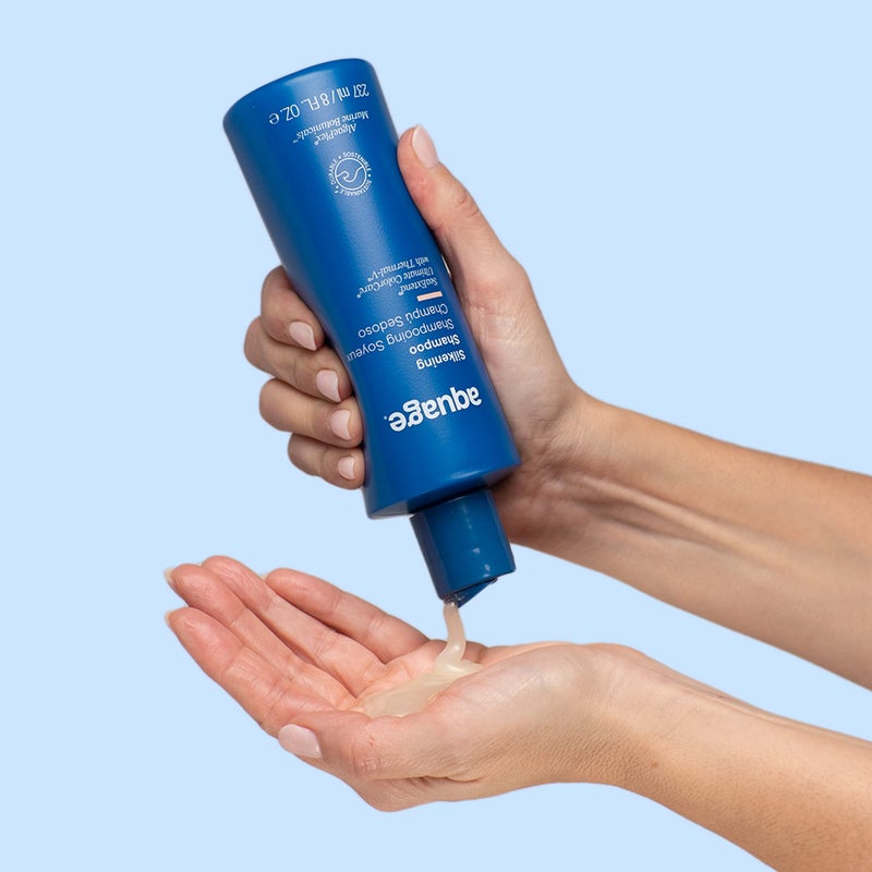 AQUAGE SeaExtend Silkening Shampoo, Smoothes and Silkens Coarse, Curly Hair, 8 oz - Image 5
