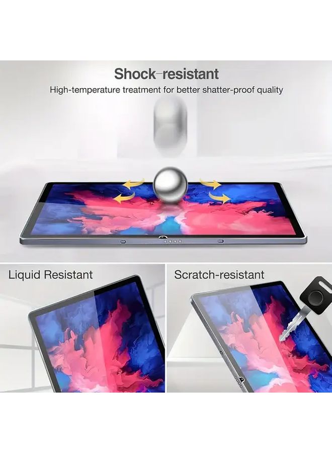 Tempered Glass Screen Protector For Tab P11 Plus 11 Inch 2021 Scratch Resistant Pink Swirl Design - Image 4