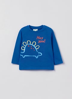 Ovs OVS T Shirt With Dinosaur Print And Long Sleeves  - Image 1