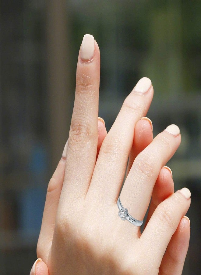 CUOKA MIRACLE Couple Rings for Lovers, 925 Sterling Silver Matching His and Her Eternity Promise Rings - Adjustable Open End - Valentine's Day Gifts - Image 4