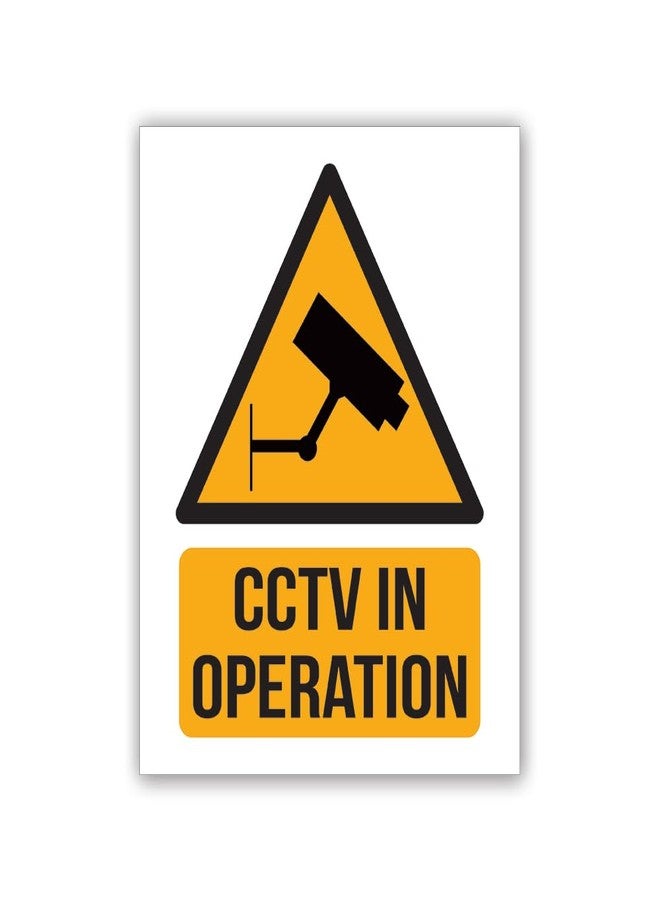 Canvas Bubble CCTV Camera Surveillance Sign Board - 8X10 Inch | CCTV In Operation Signage | Unbreakable ACP Sheet - Image 1