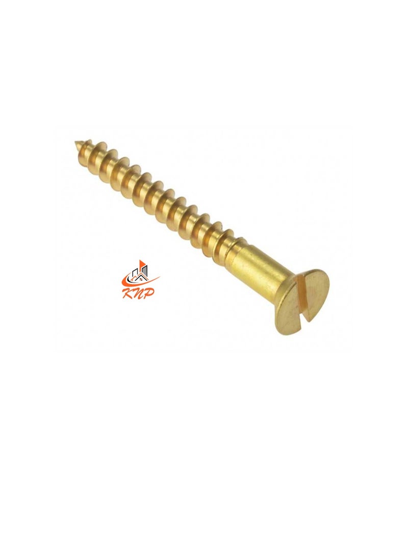 KNP KNP Brass Slotted Countersunk Head Screws - Pack of 200 (1/2" x 6g) - Image 3
