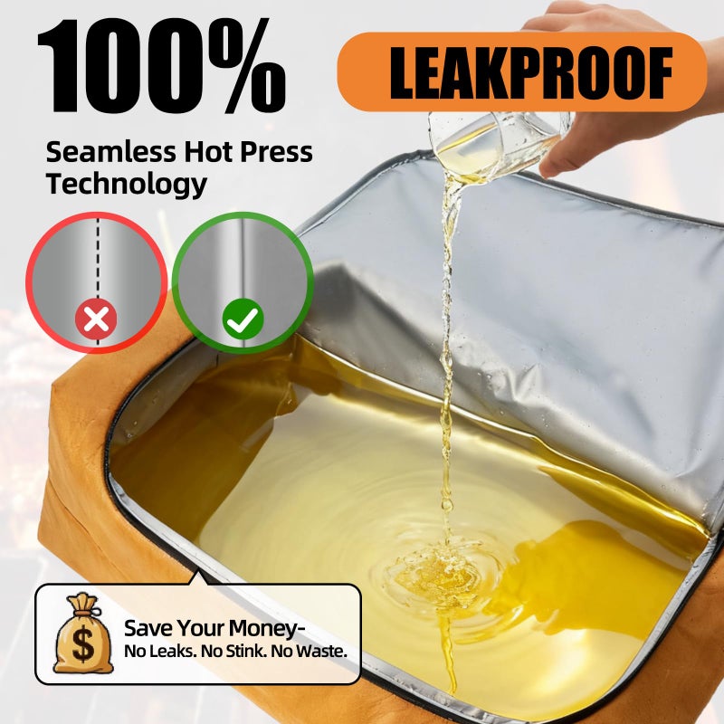 SCAUSY 270Â° Opening BBQ Blanket for Resting Meat, Valentines Day Gift Meat Resting Bag, Leak-Proof Smoker Accessories, Grilling Gift for Pork/Brisket/Turkey - Anniversary Birthday Gift for Men Him Dad - Image 2