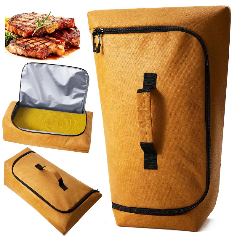 SCAUSY 270Â° Opening BBQ Blanket for Resting Meat, Valentines Day Gift Meat Resting Bag, Leak-Proof Smoker Accessories, Grilling Gift for Pork/Brisket/Turkey - Anniversary Birthday Gift for Men Him Dad - Image 1