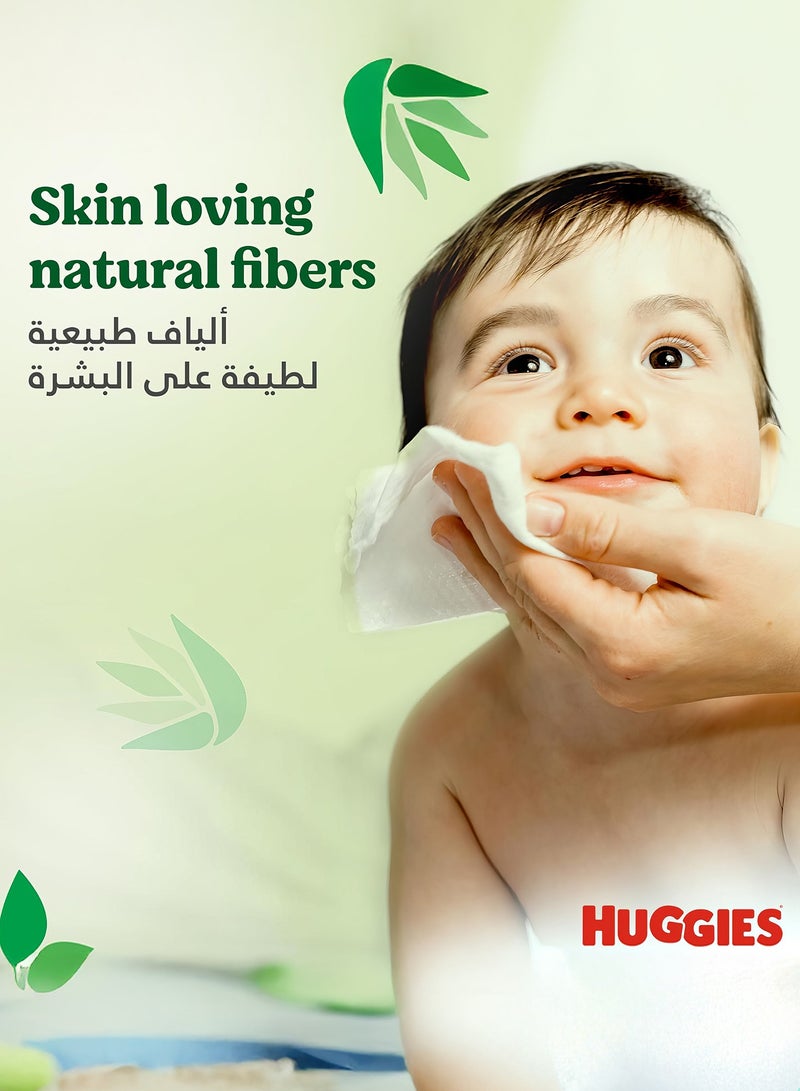 Huggies Huggies Natural Baby Wipes, Aloe Vera Wipes, 3 Pack x 56 Wipes  - Image 4